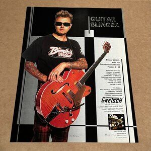 Brian Setzer - Gretsch Guitars - 1996 Print Advertisement
